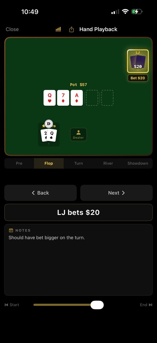 Stoic Edge Poker screen
